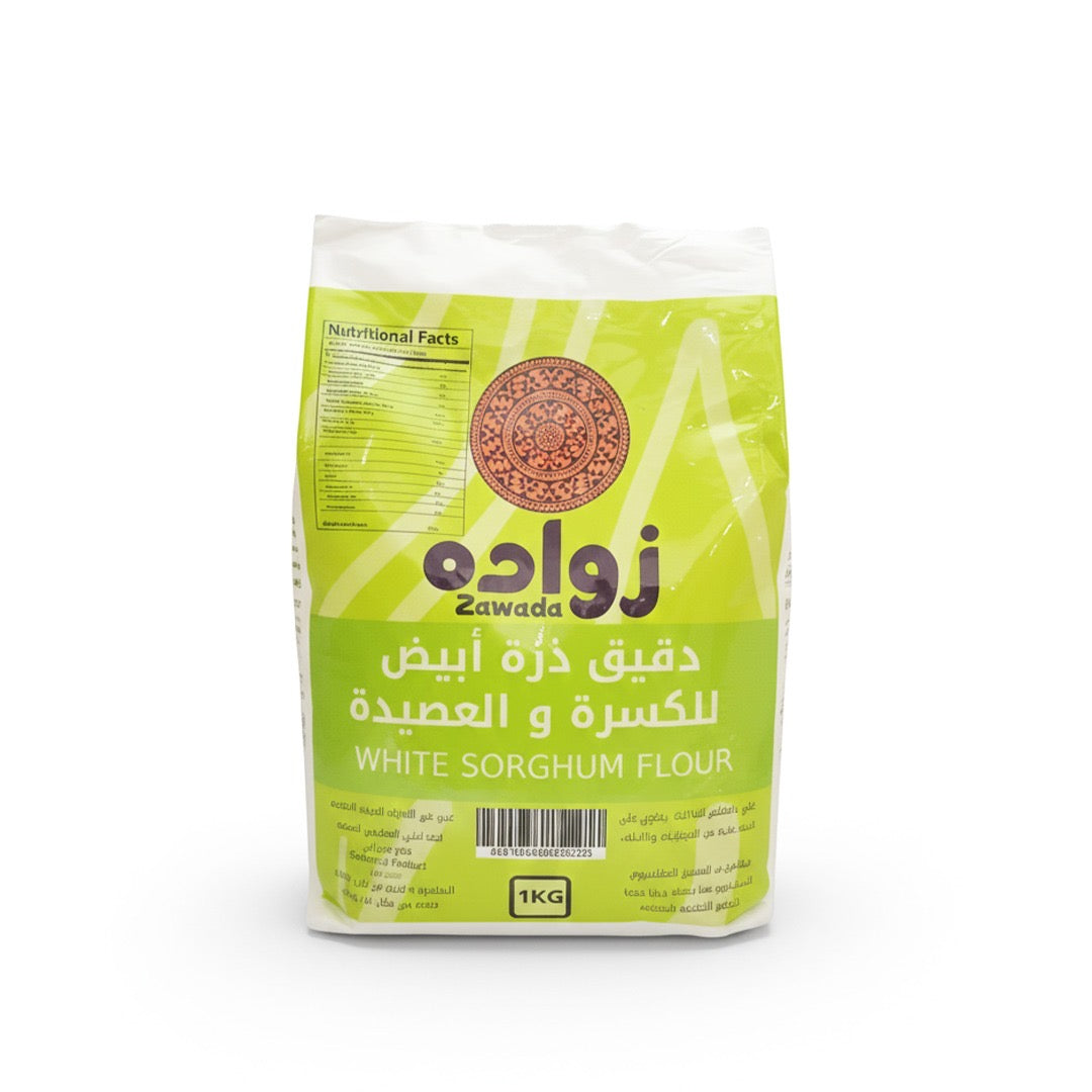 White Sorghum Flour for Kisra and Aseeda - 1KG