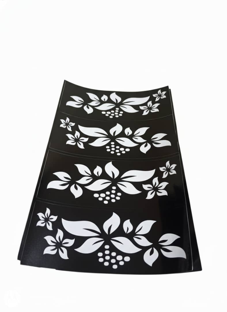 Henna Stencil, Elegant Decorative Design - Winding Dot Chain