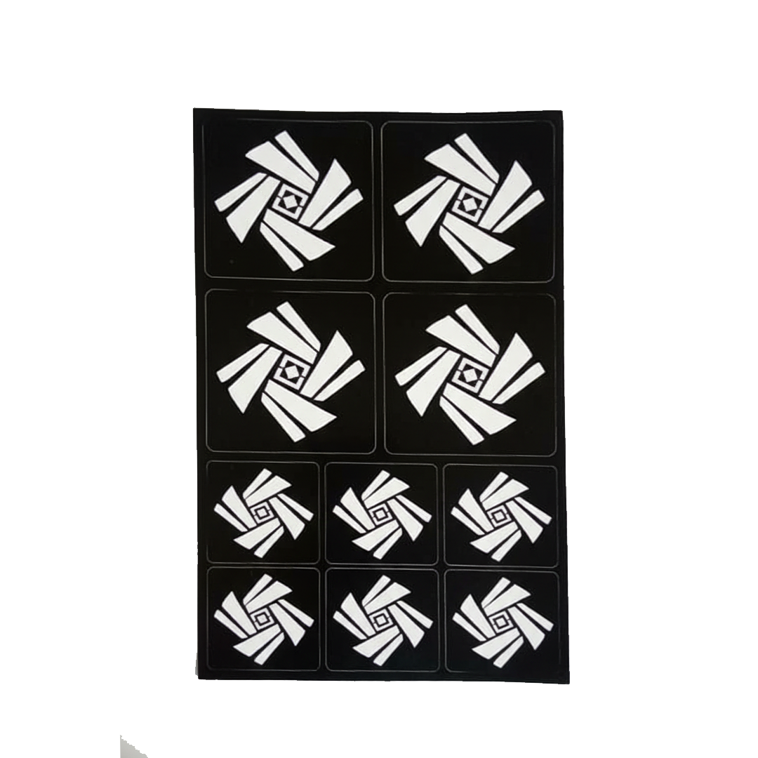 Henna Stencil, Elegant Decorative Design - Vortex Weave