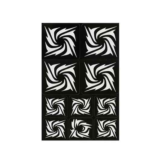 Henna Stencil, Elegant Decorative Design - Gemini