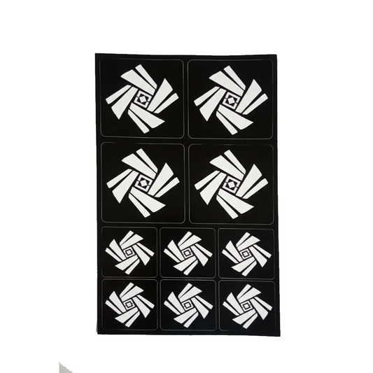 Henna Stencil, Elegant Decorative Design - Vortex Weave