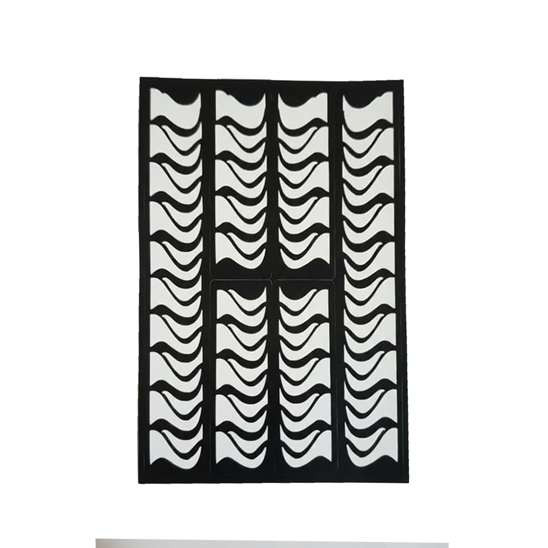 Henna Stencil, Elegant Decorative Design - Wavy Stripe Column