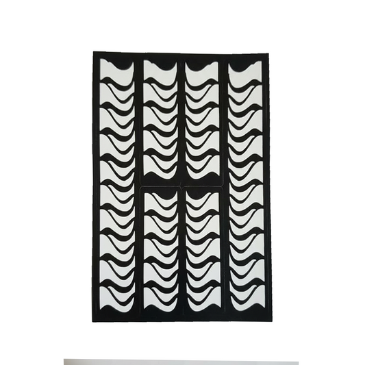 Henna Stencil, Elegant Decorative Design - Wavy Stripe Column