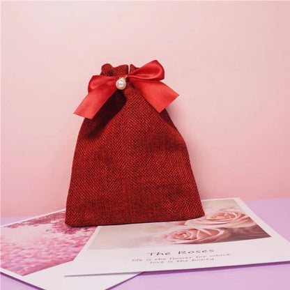 أكياس تخزين من الكتان والخيش والجوت، مزودة برباط