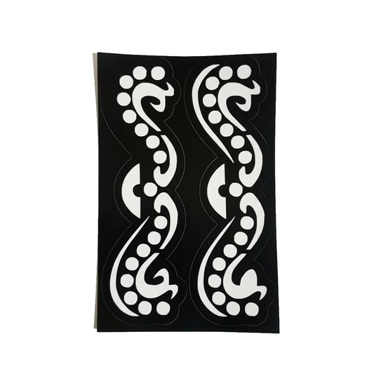 Henna Stencil, Elegant Decorative Design - Winding Dot Chain